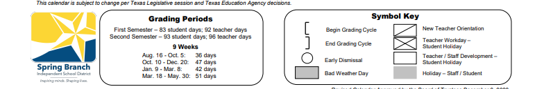 District School Academic Calendar Key for Edgewood Elementary