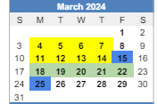 District School Academic Calendar for Har-ber High School for March 2024