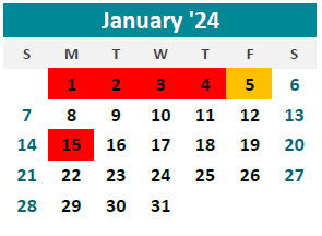 District School Academic Calendar for Bode Middle for January 2024