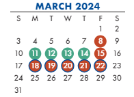 District School Academic Calendar for Scruggs ELEM. for March 2024
