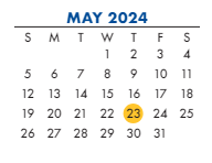District School Academic Calendar for ST. Louis Children's Hospital for May 2024