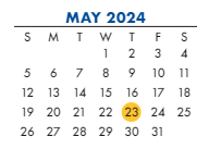 District School Academic Calendar for Scruggs ELEM. for May 2024