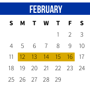 District School Academic Calendar for Pine View Middle School for February 2024