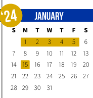 District School Academic Calendar for Honey Island Elementary School for January 2024