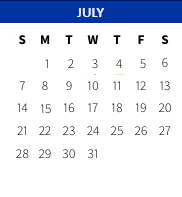 District School Academic Calendar for Salmen High School for July 2023