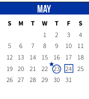 District School Academic Calendar for Salmen High School for May 2024