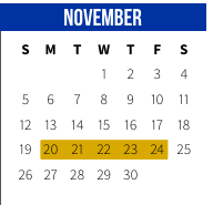 District School Academic Calendar for Pine View Middle School for November 2023