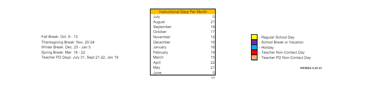 District School Academic Calendar Key for Roosevelt Elementary