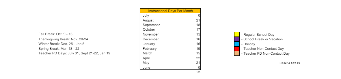 District School Academic Calendar Key for Valenzuela (richard) Spanish Immersion Magnet Elem