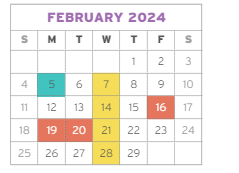 District School Academic Calendar for Lyon for February 2024