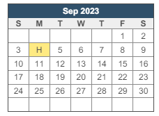 District School Academic Calendar for Southeastern La University Lab School for September 2023