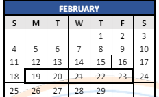 District School Academic Calendar for Lowell M Maxham for February 2024