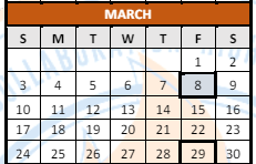 District School Academic Calendar for Lowell M Maxham for March 2024