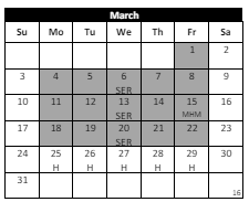 District School Academic Calendar for Crowne Hill Elementary for March 2024