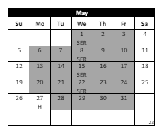District School Academic Calendar for Vail Elementary for May 2024