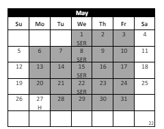 District School Academic Calendar for Rancho Elementary for May 2024