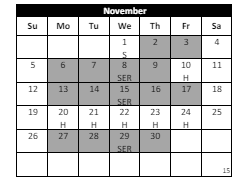 District School Academic Calendar for Susan La Vorgna Elementary for November 2023