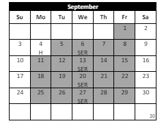 District School Academic Calendar for Rancho Elementary for September 2023