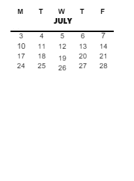 District School Academic Calendar for Beverly Elementary School for July 2023