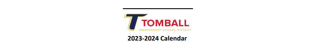 District School Academic Calendar for Tomball Junior High