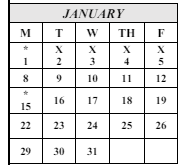 District School Academic Calendar for Torrance High for January 2024