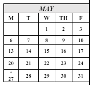 District School Academic Calendar for Walteria Elementary for May 2024