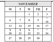District School Academic Calendar for Magruder (philip) Middle for November 2023