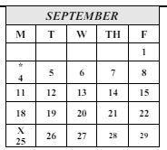 District School Academic Calendar for Magruder (philip) Middle for September 2023