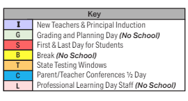 District School Academic Calendar Legend for Soleng Tom Elementary School