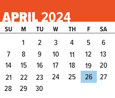 District School Academic Calendar for Mclain High School For SCIENCE/TECH. for April 2024