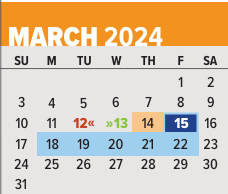 District School Academic Calendar for Mclain High School For SCIENCE/TECH. for March 2024