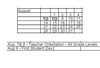 District School Academic Calendar for Roosevelt Middle Sch for August 2023