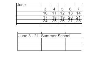 District School Academic Calendar for Roosevelt Middle Sch for June 2024