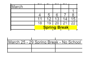District School Academic Calendar for Roosevelt Middle Sch for March 2024