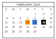 District School Academic Calendar for Boardman Creek Public School for February 2024