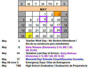District School Academic Calendar for Skoff Elementary for May 2024