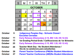 District School Academic Calendar for Skoff Elementary for October 2023