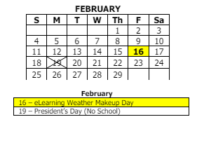 District School Academic Calendar for Hayes Leonard Elementary Sch for February 2024