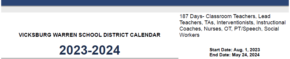 District School Academic Calendar for Sherman Ave Elementary
