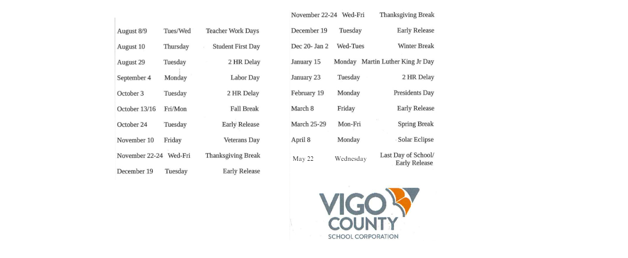 District School Academic Calendar Key for Sugar Grove Elementary School
