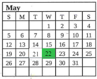 District School Academic Calendar for Terre Haute South Vigo High Sch for May 2024