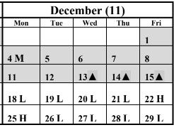 District School Academic Calendar for Cottonwood Creek Elementary for December 2023