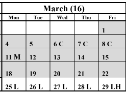District School Academic Calendar for El Diamante High School for March 2024