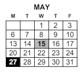 District School Academic Calendar for Paxton Center for May 2024