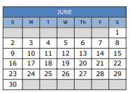 District School Academic Calendar for Crestview Elementary School for June 2024