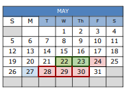 District School Academic Calendar for Mountainview Elementary School for May 2024