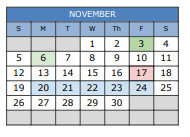 District School Academic Calendar for Doris Miller Elementary for November 2023