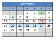 District School Academic Calendar for Mountainview Elementary School for November 2023