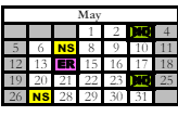 District School Academic Calendar for Butcher Community Center for May 2024