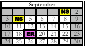 District School Academic Calendar for Butcher Community Center for September 2023